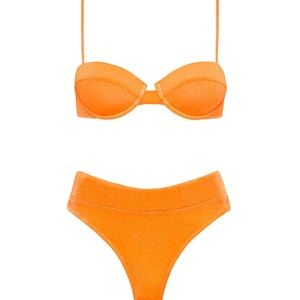 NWOT triangl dylla bikini in apricot